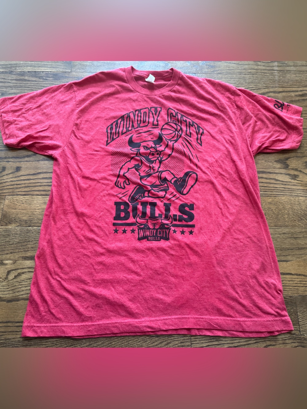 Chicago Bulls Windy City Graphic Tee Red NWOT Men’s Large